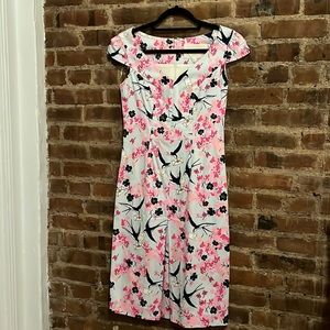 Carolina Herrera - Archival Print Midi Dress